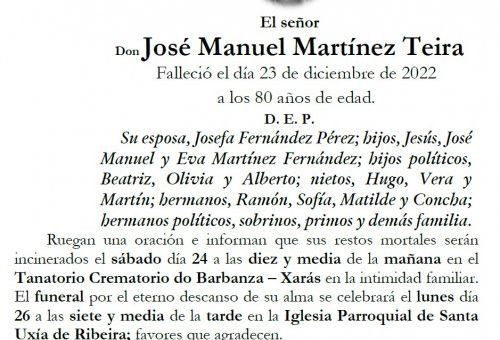 Martínez Teira, José Manuel