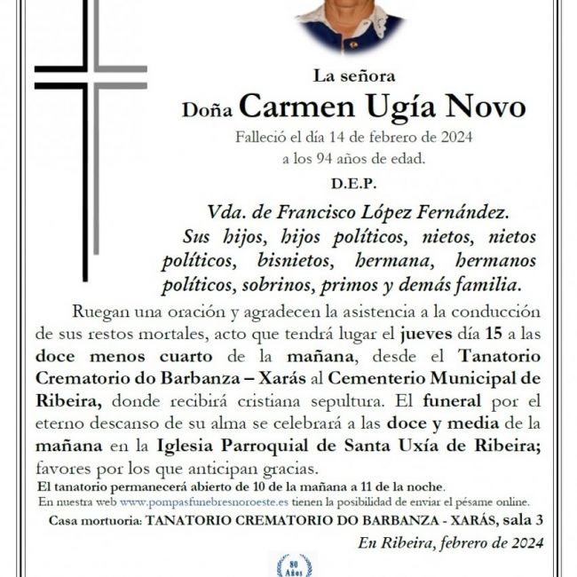Ugía Novo, Carmen