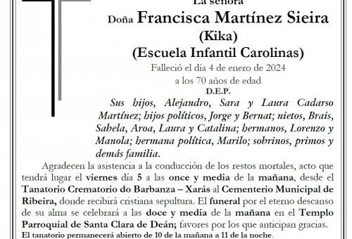 Martinez Sieira, Francisca
