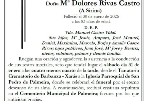 Rivas Castro, Maria Dolores