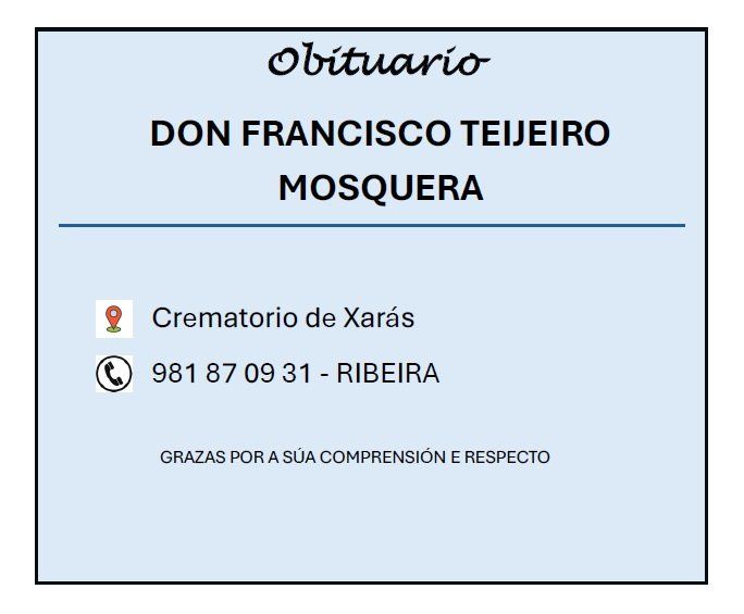 FRANCISCO TEIJEIRO MOSQUERA