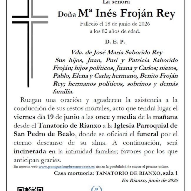 Frojan Rey, M Ines