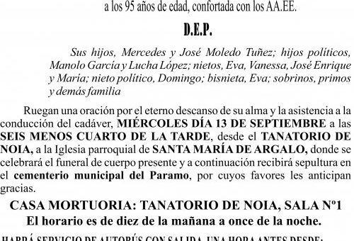 09 23 Esquela María Tuñez Morales