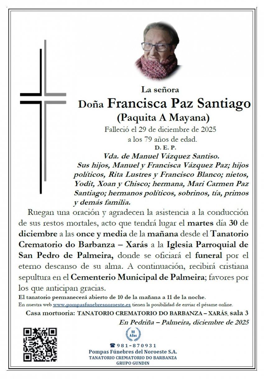 Paz Santiago, Francisca