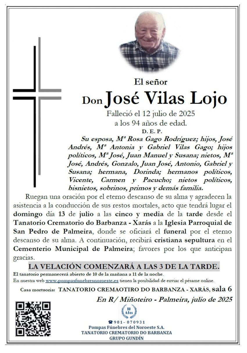 Vilas Lojo, Jose