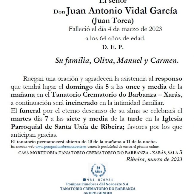 Juan Antonio Vidal García
