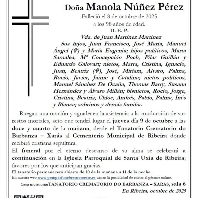 Nuñez Perez, Manola