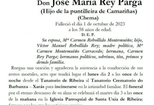Rey Parga, Jose Maria