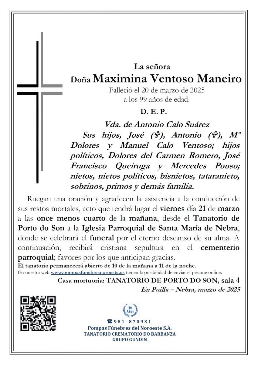 Maximina Ventoso Maneiro
