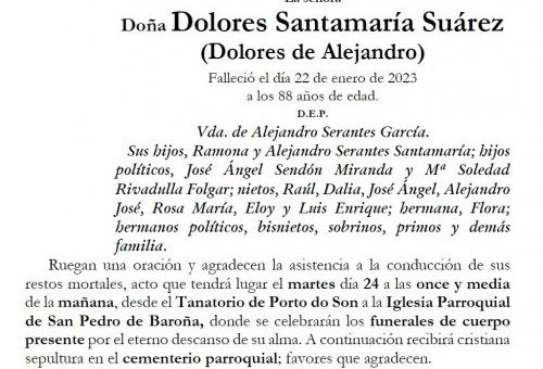 Santamaria Suárez, Dolores