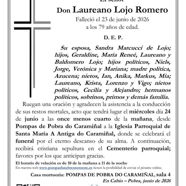INSPECCIÓN POBRA Laureano Lojo Romero sin foto 1