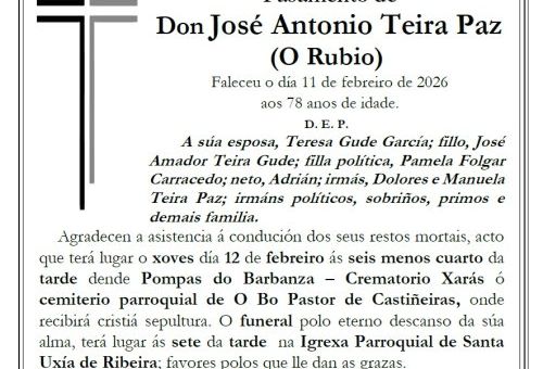Teira Paz, Jose Antonio