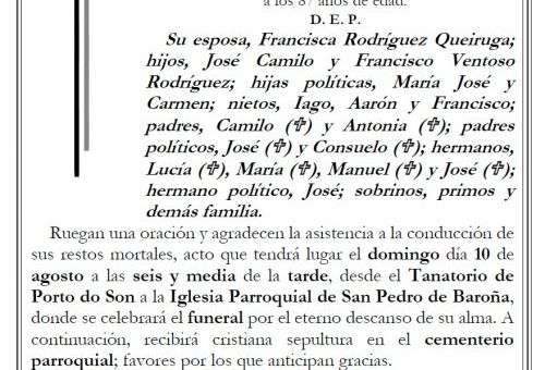 Ventoso Fernandez, Camilo