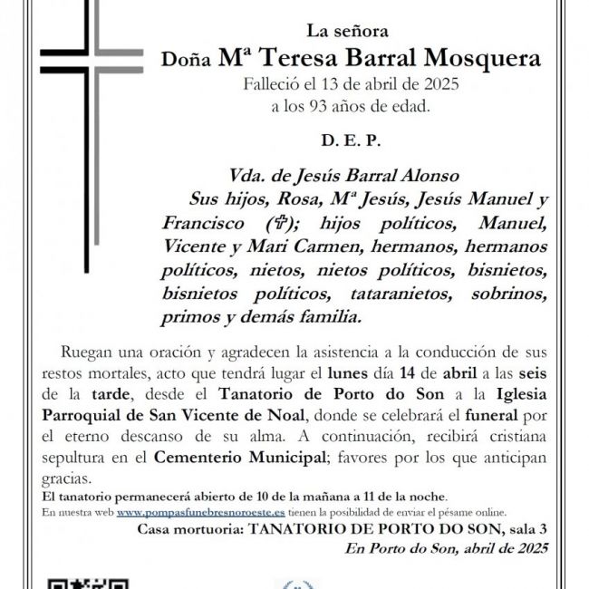 Mª Teresa Barral Mosquera