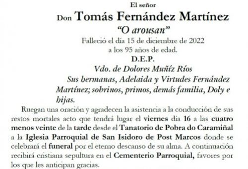 Fernández Martínez, Tomás