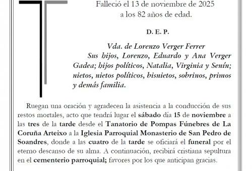 Esquela Marta Gadea Olivera