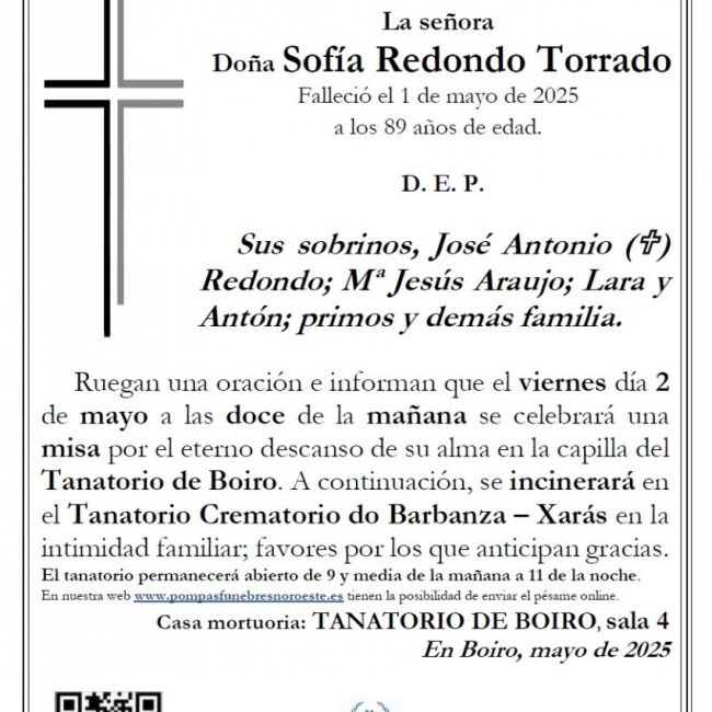 Redondo Torrado, Sofia