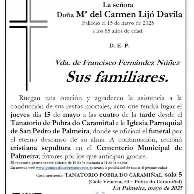 Lijo Davila, Mª del Carmen