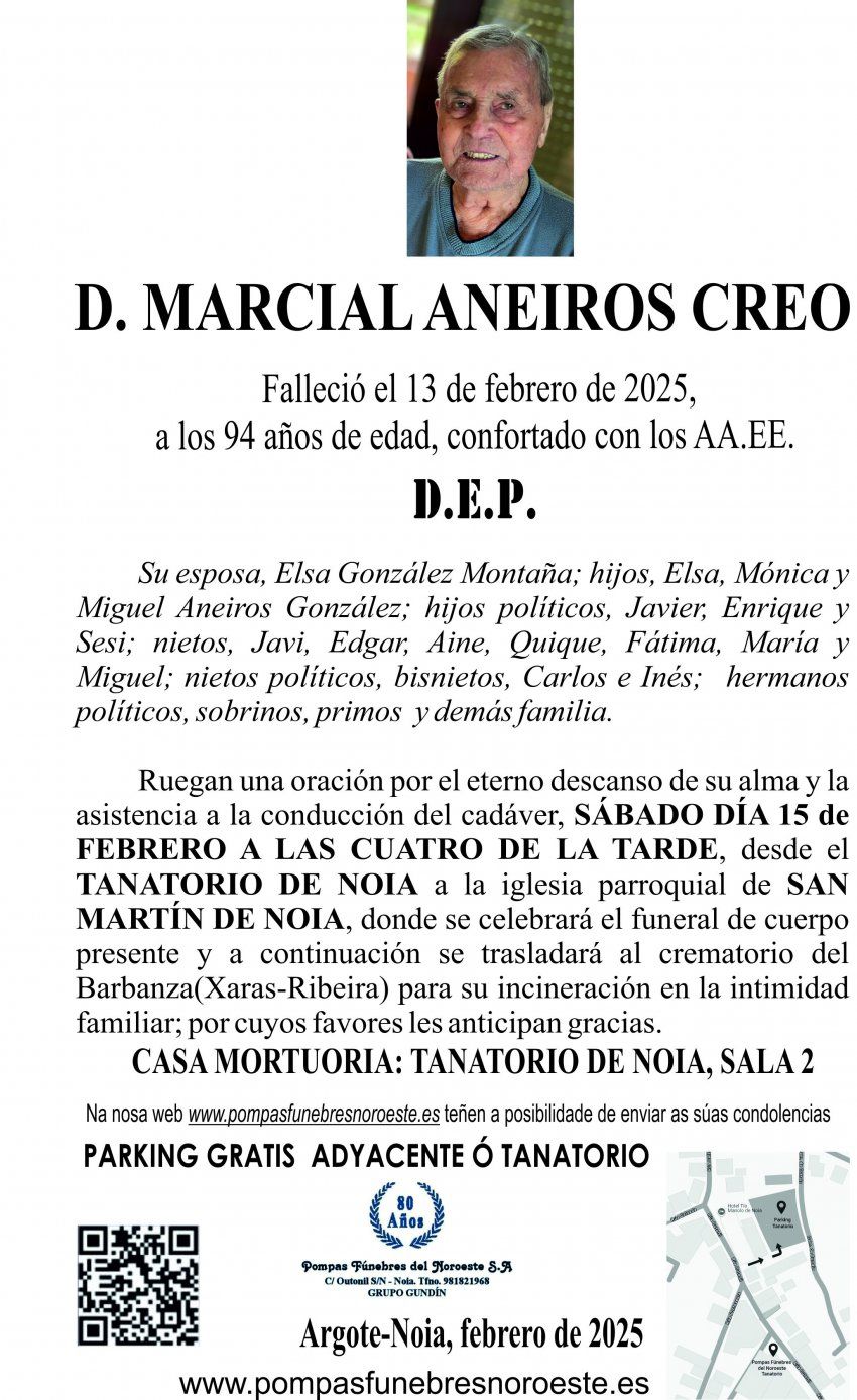 Esquela AZUL 25 Marcial Aneiros Creo