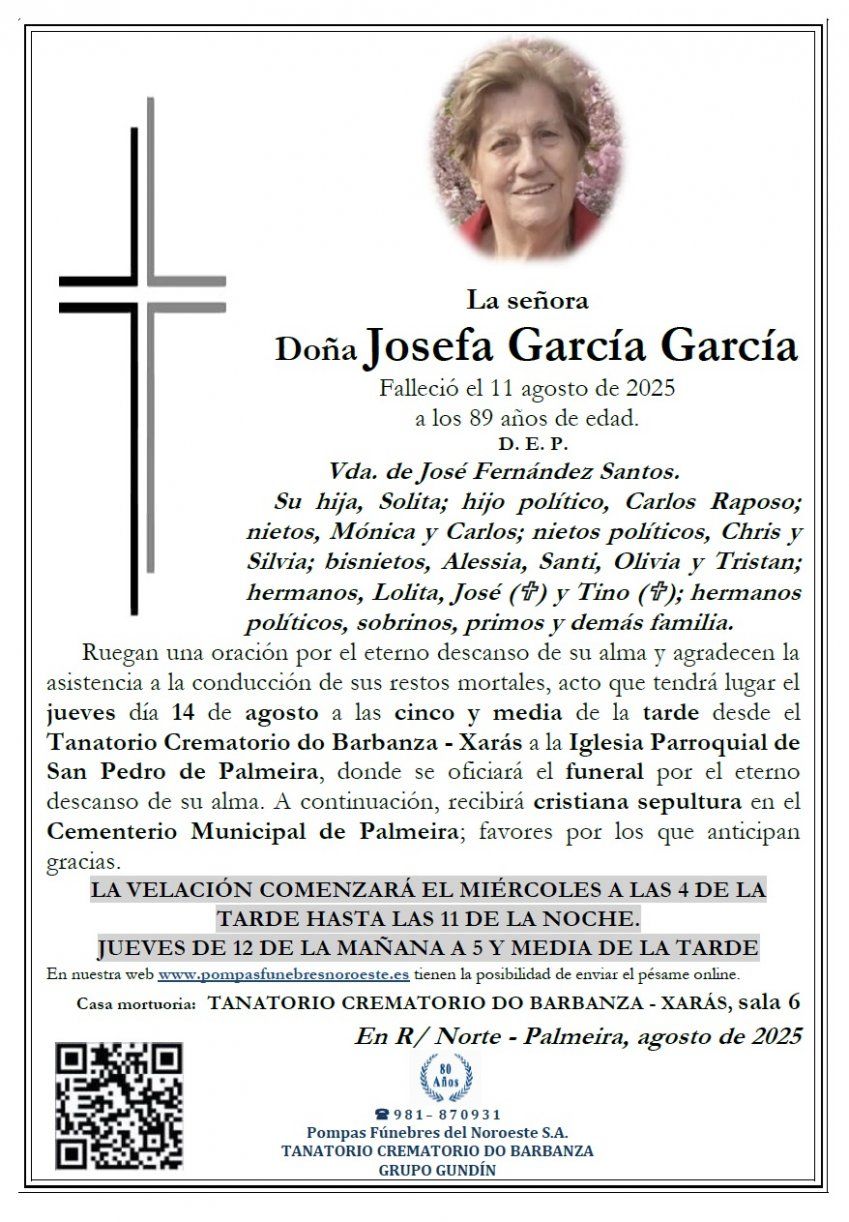 Garcia Garcia, Josefa