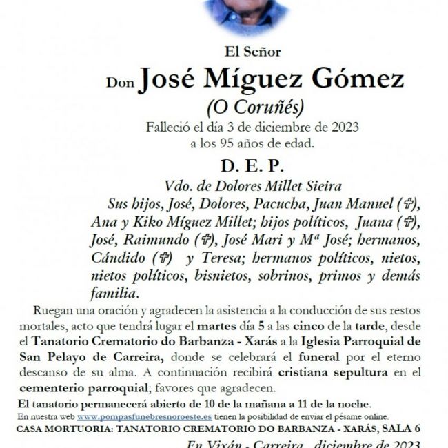 Míguez Gómez, José