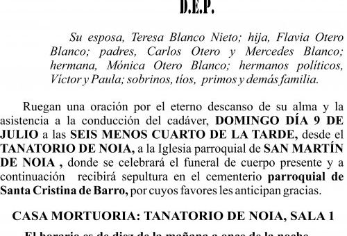 07 23 Esquela, Manuel Otero Blanco