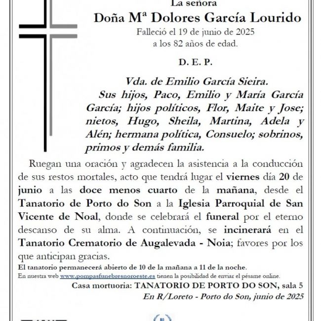 Garcia Lourido, Mª Dolores