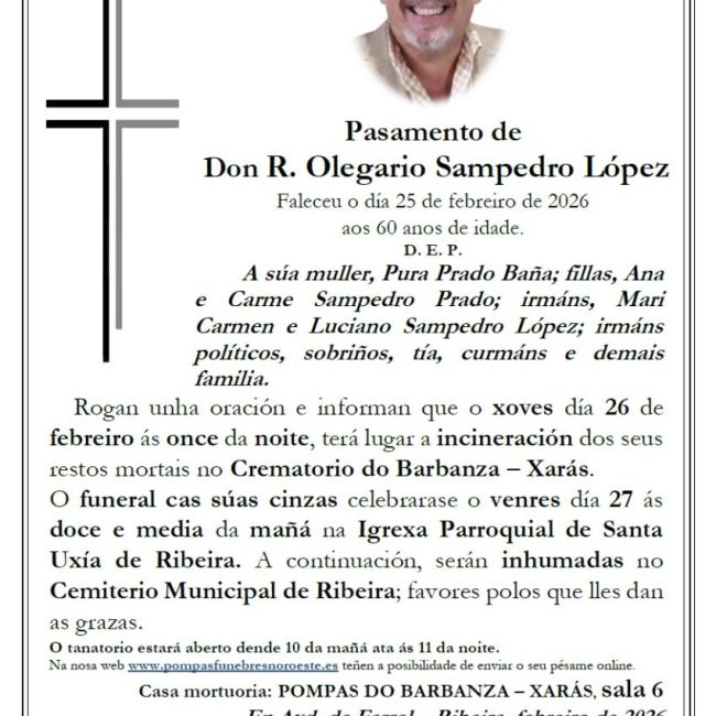 Sampedro Lopez, Olegario