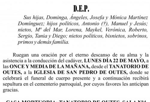 23 05 ESQUELA    Herminda Carmen Dominguez Moledo
