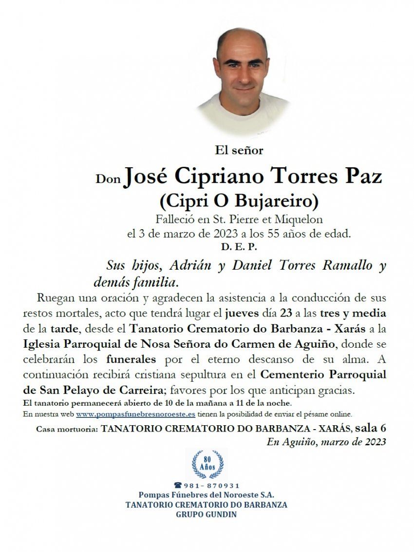 Torres Paz, Jose Cipriano