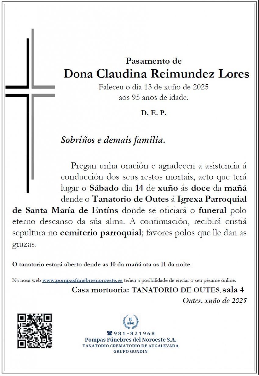 Doña Claudina Reimundez Lores web