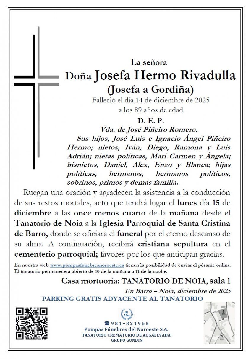 Hermo Rivadulla, Josefa
