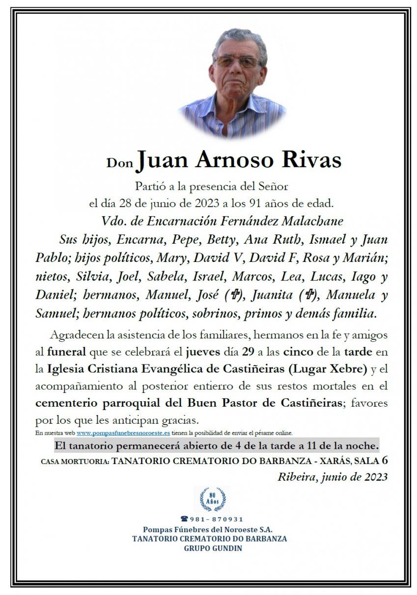 Arnoso Rivas, Juan