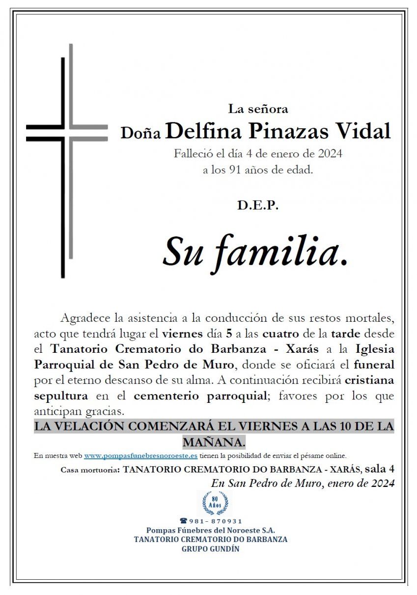 Pinazas Vidal, Delfina