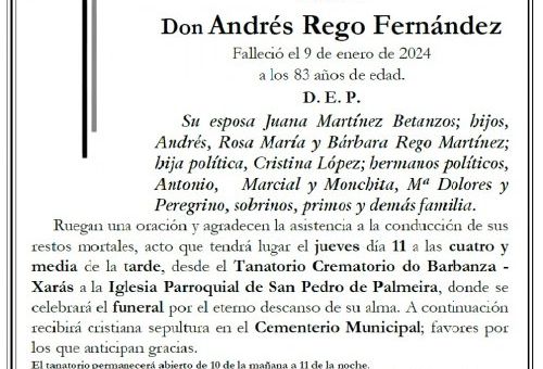 Rego Fernández, Andrés