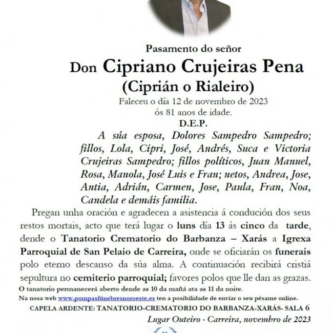 Crujerias Pena, Cipriano