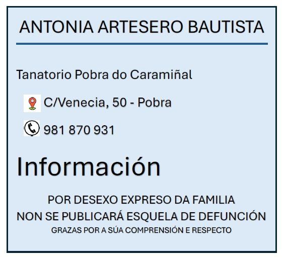 ANTONIA ARTESERO BAUTISTA