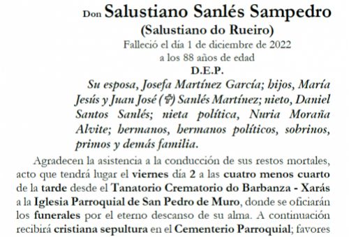 Salustiano Sanlés Sampedro