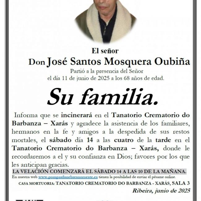 Mosquera Oubiña, José Santos