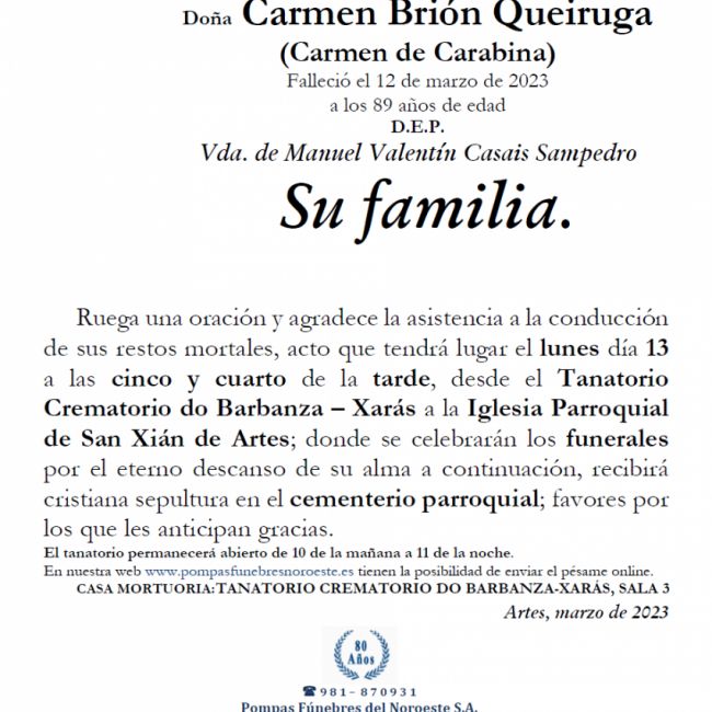 CARMEN BRIÓN QUEIRUGA