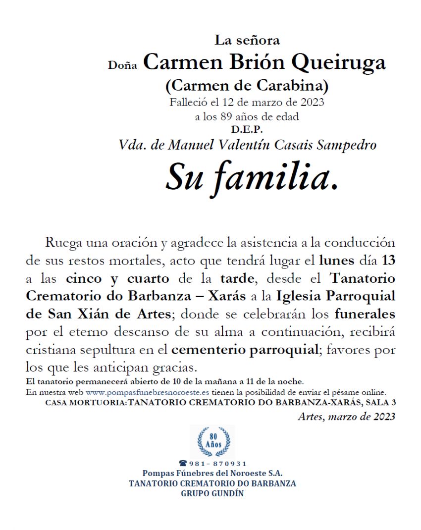 CARMEN BRIÓN QUEIRUGA