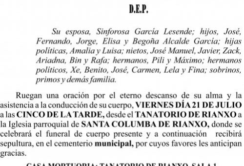 07 23 Esquela, José Alcalde Rodríguez