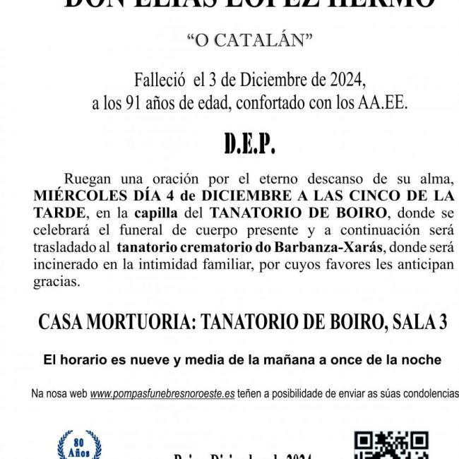 11 24 ESQUELA    Elías López Hermo