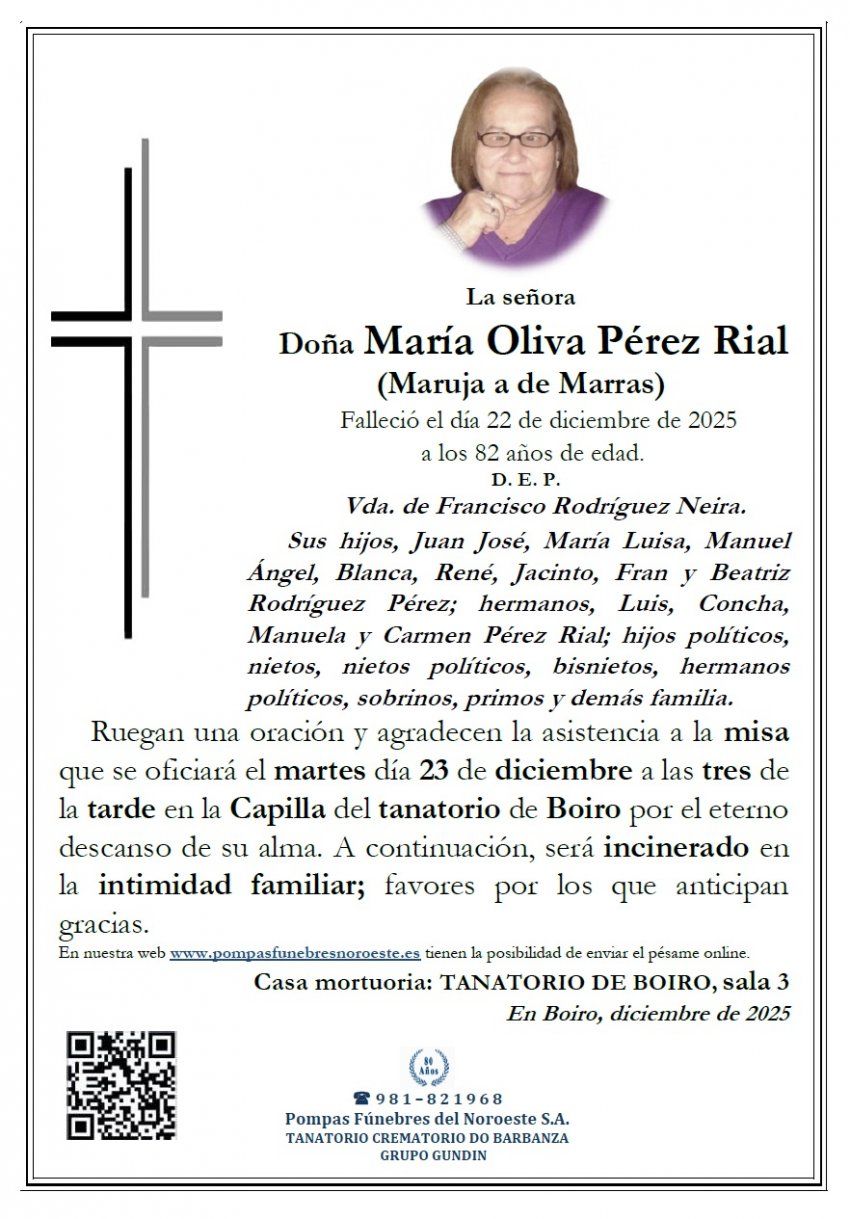 Perez Rial, Maria Oliva