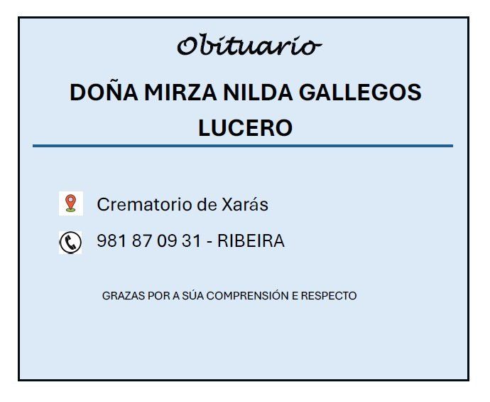 Gallegos Lucero, Mirza Nilda