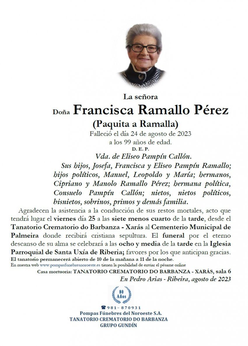 Ramallo Pérez, Francisca