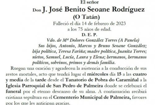 Seoane Rodríguez, J José Benito