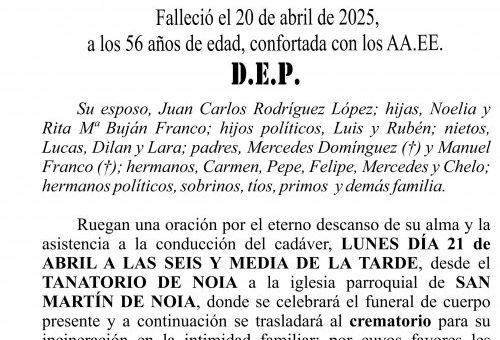 Esquela AZUL 25 Franco Domínguez, Clara WEB