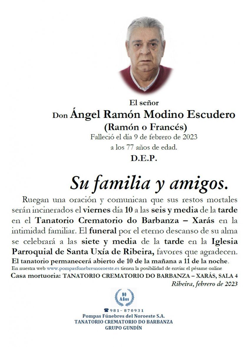 Modino Escudero, Angel Ramon