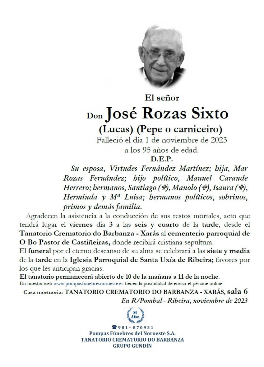 Rozas Sixto, Jose